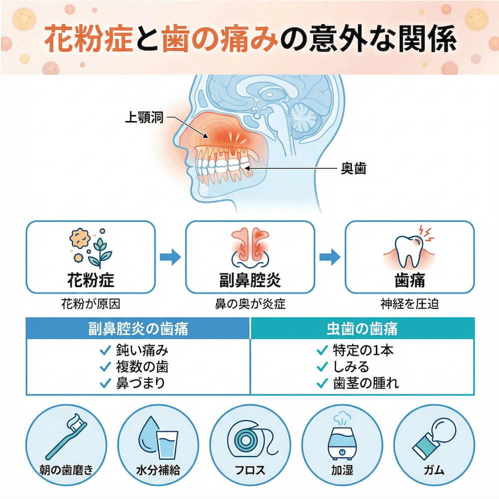 花粉症と歯の痛みの意外な関係